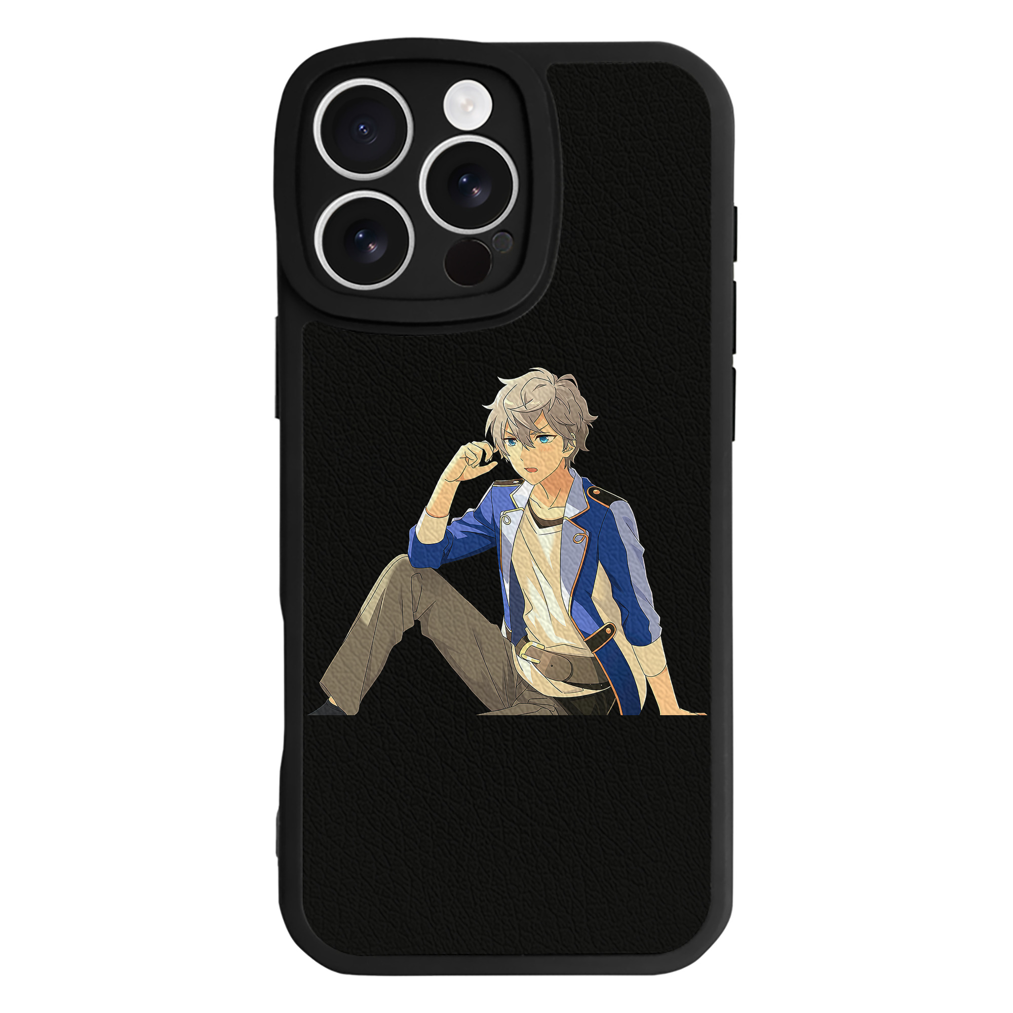 （画像用） あんさんぶるスターズ! Ensemble Stars 【iPhone 16シリーズ対応】シリコンスマホケース（レザー調） 材質：シリコン